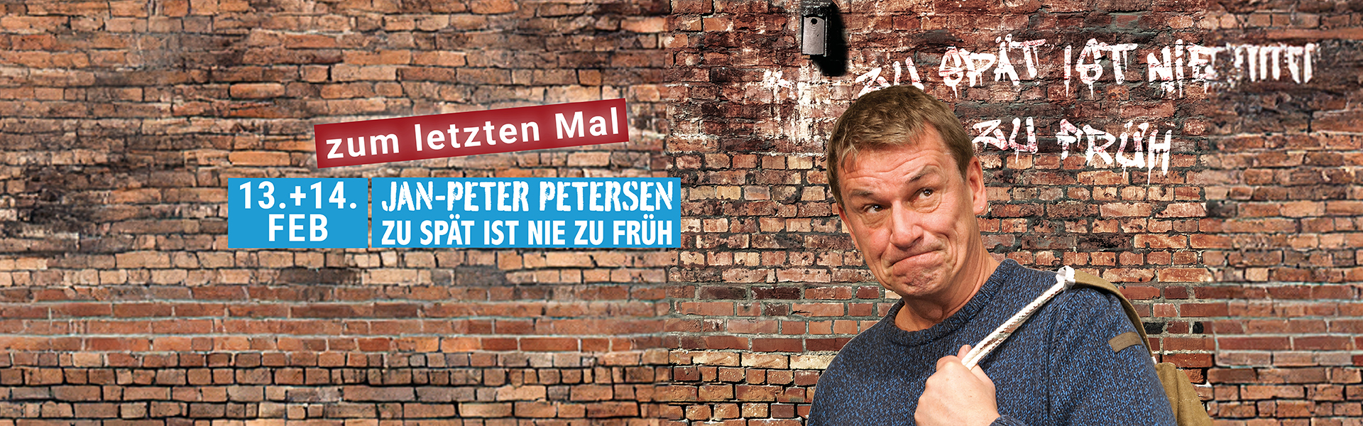 14.02.2026 20.00 Jan-Peter Petersen - zu spät ist nie zu früh